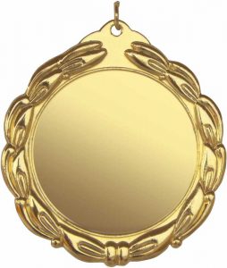 medaglia colore oro diametro 70